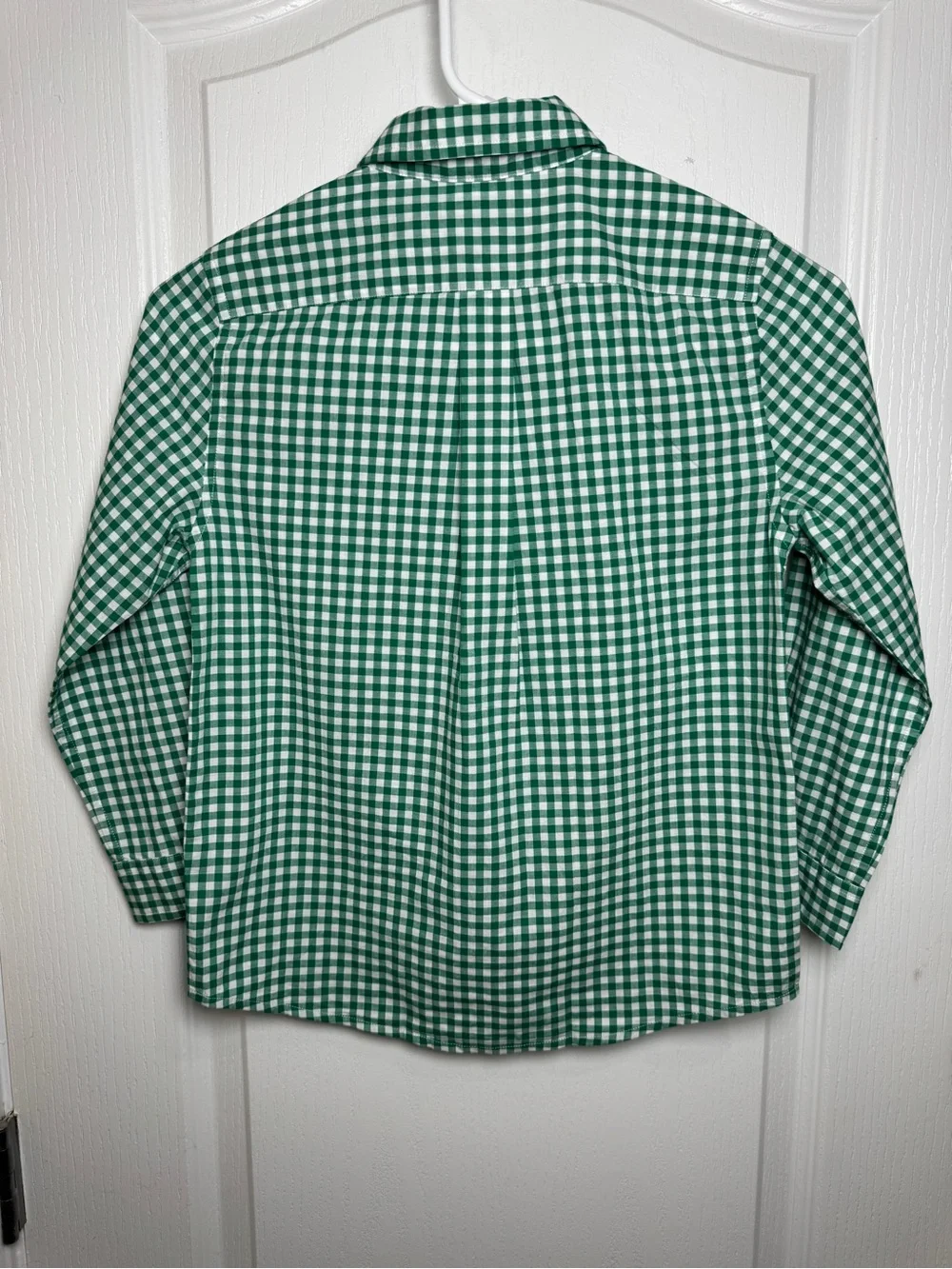 Vineyard Vines Boys Green Gingham Whale Shirt Size 7